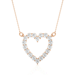 14K rose gold 0.46ct with natural diamond