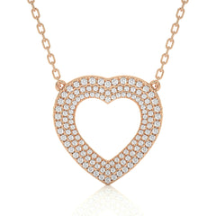 14k rose gold pendant with 0.73ct natural diamond