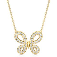 14k yelow gold pendant with 0.31ct natural diamond