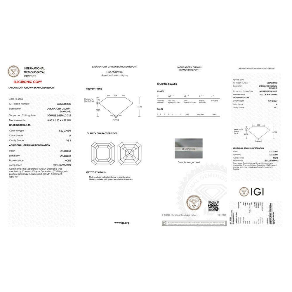 1.50ct Lab Grown Ascher Cuts Combine Vintage Charm with Sustainable Luxury.