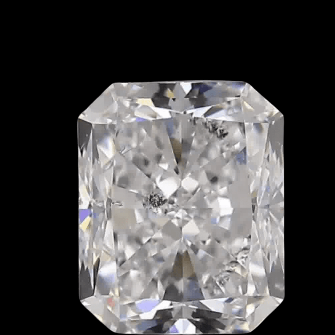 1.50ct Radiant Brilliant Cut I1 Clarity D Color Natural Diamond.