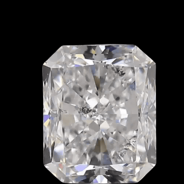 1.50ct Radiant Brilliant Cut I1 Clarity D Color Natural Diamond.