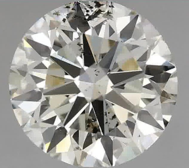 1.50ct Round Brilliant Cut J Clarity S12 Color Natural Diamond.