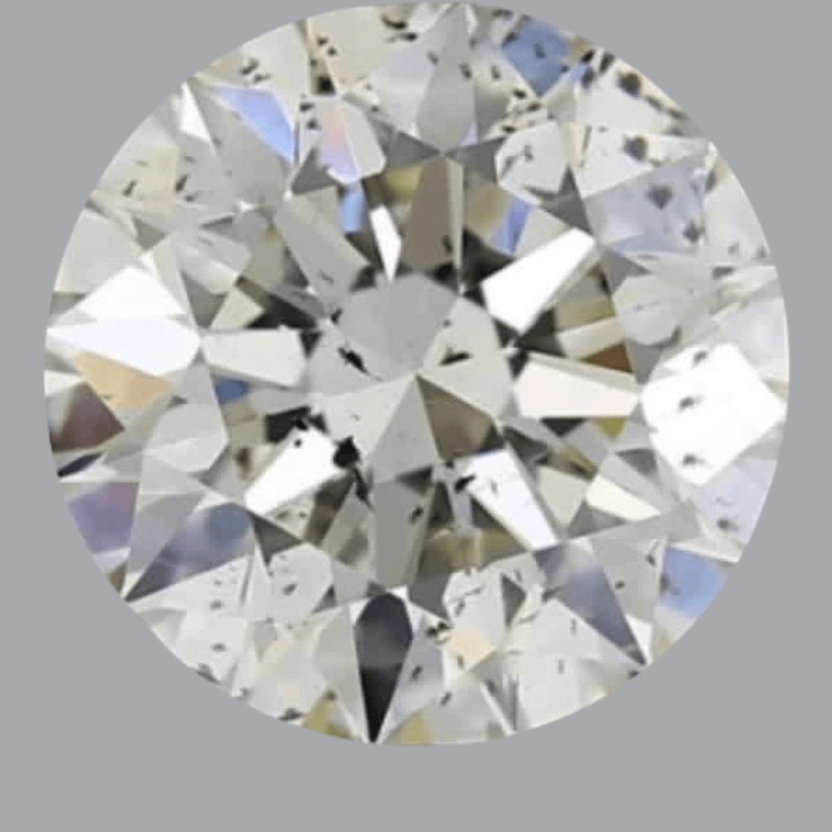 1.51ct Round Brilliant Cut S12 Clarity J Color Natural Diamond.