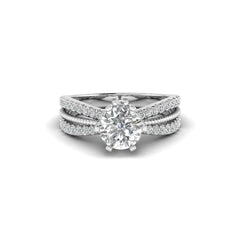1.51ct Round Cut Lab Grown Diamond Ring with 14k white gold Elegance Personified