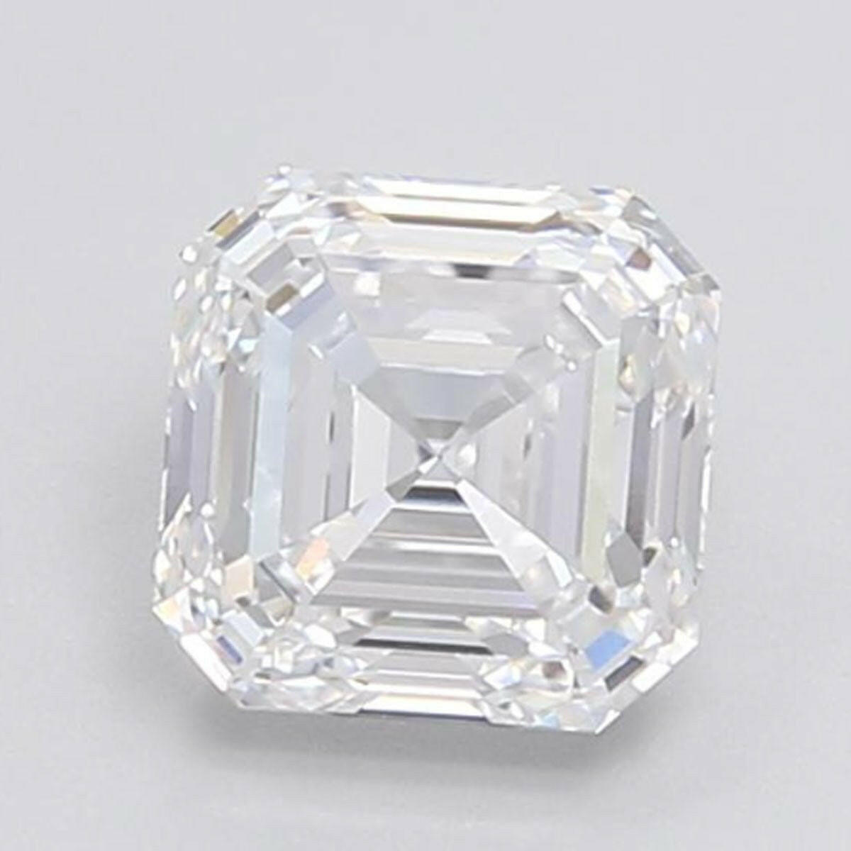 1.52 carat Asscher Cut Lab Grown Diamond.