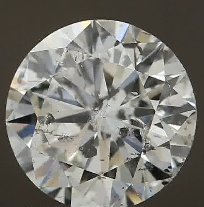 1.52ct Round Brilliant Cut I1 Clarity H Color Natural Diamond.