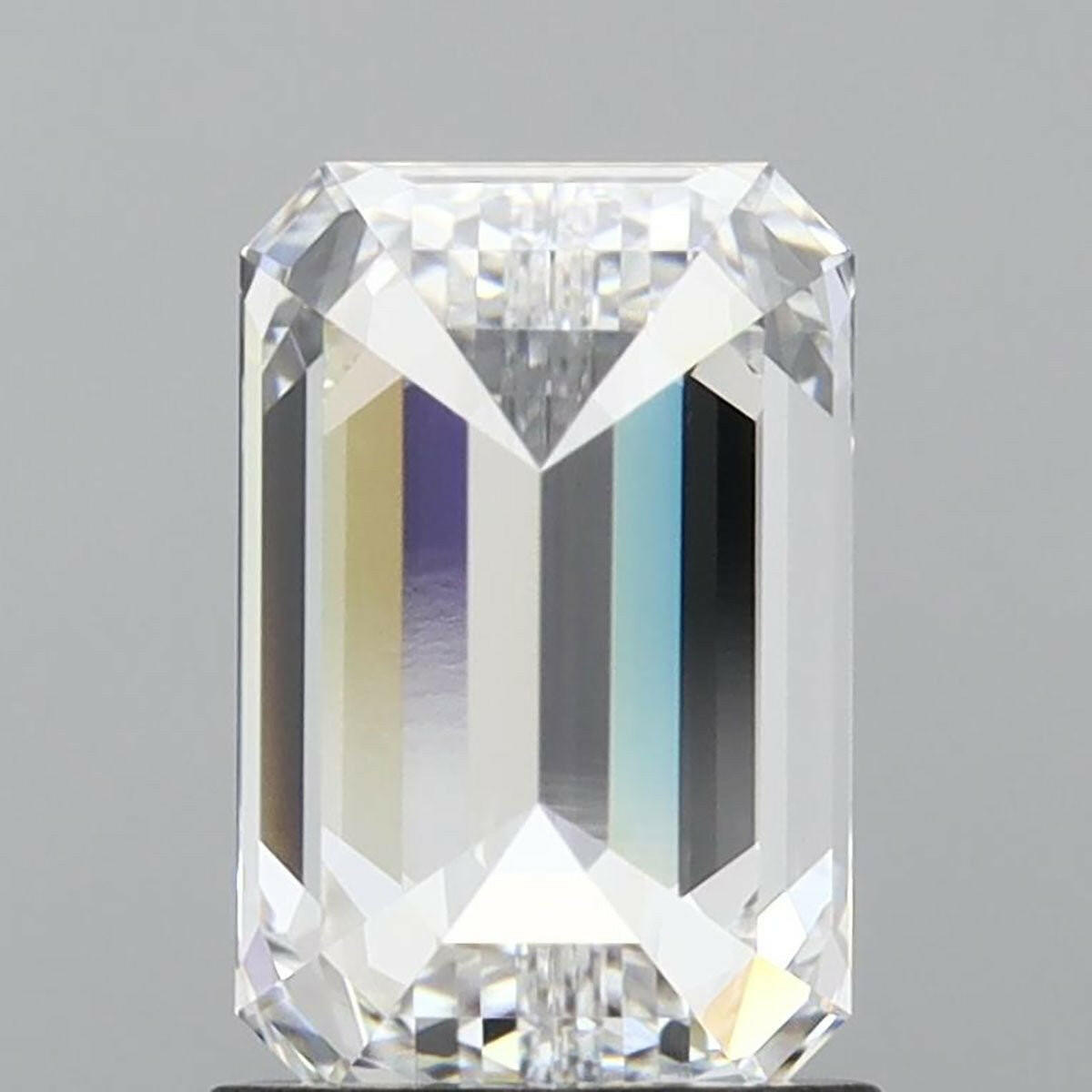 1.56 carat Lab-Grown Emerald-Cut Diamond.