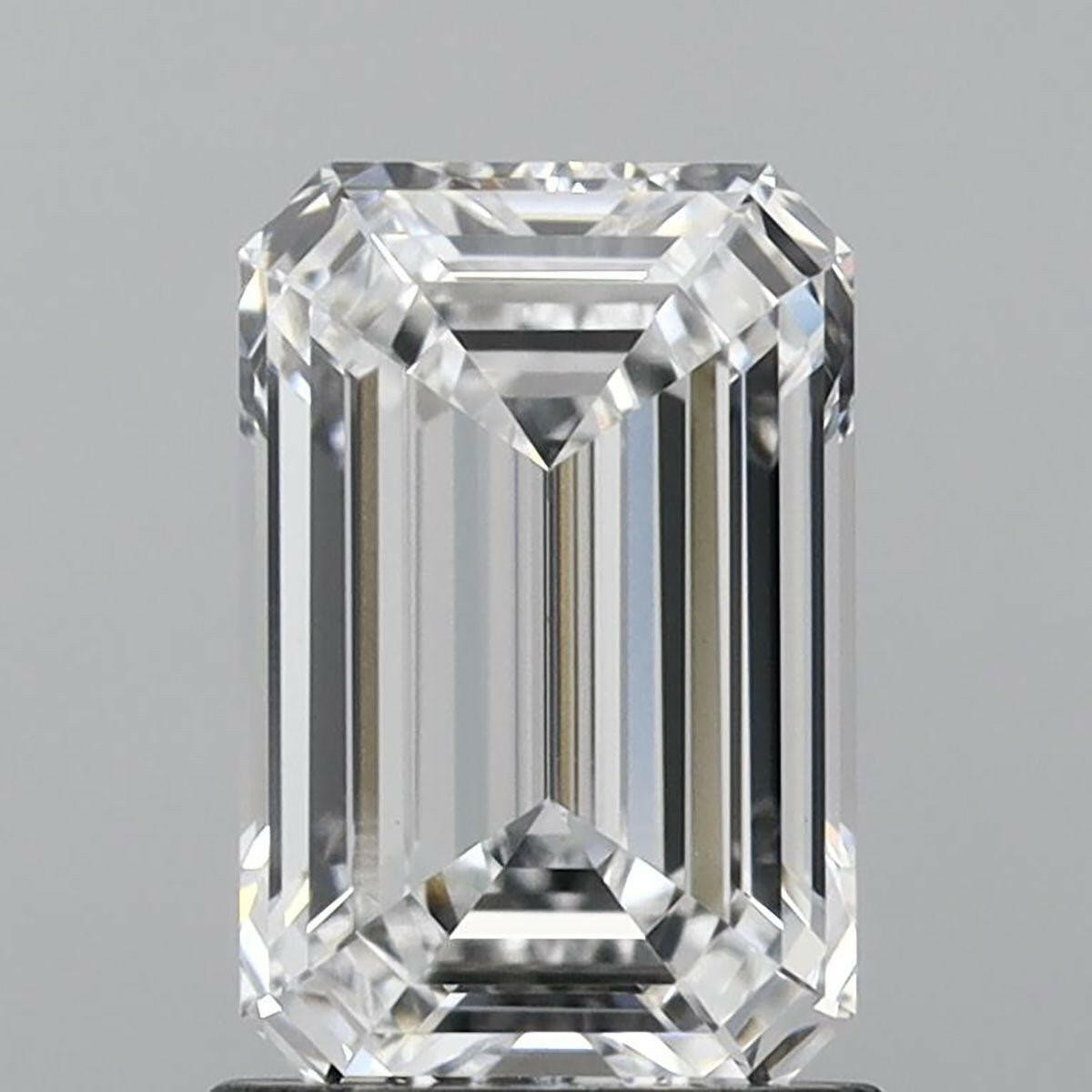 1.56 carat Lab-Grown Emerald-Cut Diamond.