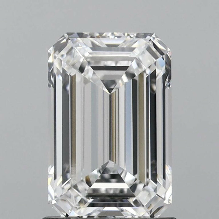 1.56 carat Lab-Grown Emerald-Cut Diamond.