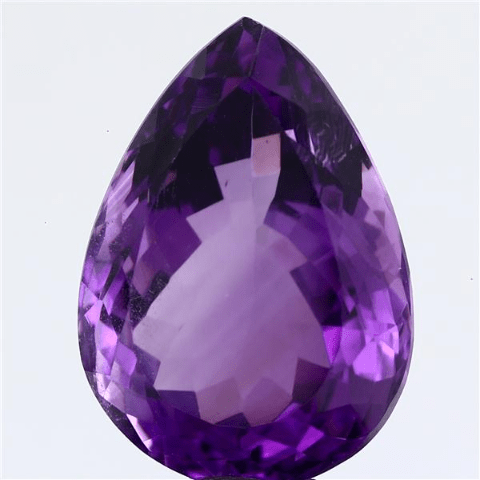 15.73 Carat 17.3 Ratti Natural American Pear shape Purple Amethyst Gemstone.