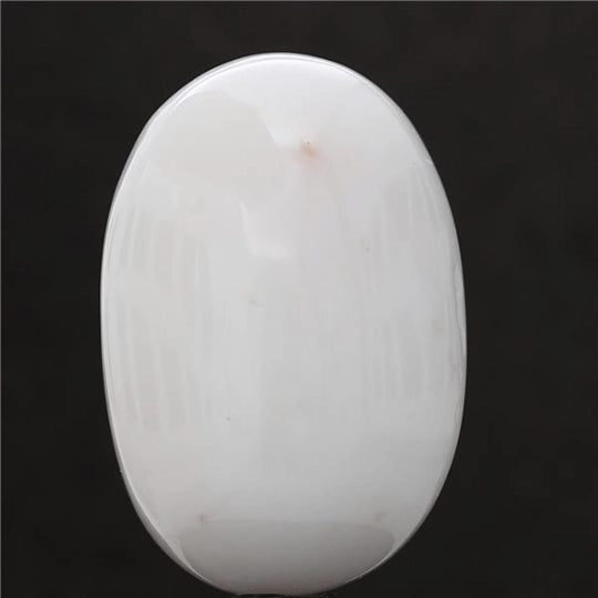 15.76 carat 17.34 ratti IGL certified natural Japanese oval shape white coral stone.