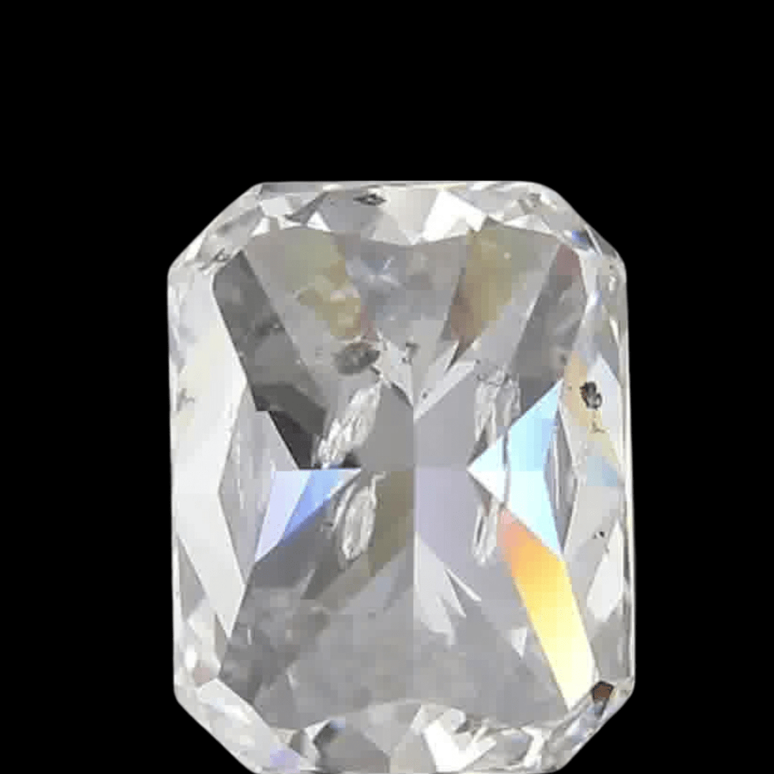 1.58ct Radiant Brilliant Cut I1 Clarity I Color Natural Diamond.