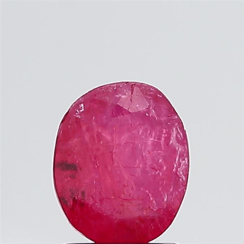 1.59 Carat 2 Ratti Natural Burma Oval shape Pink Ruby Gemstone.