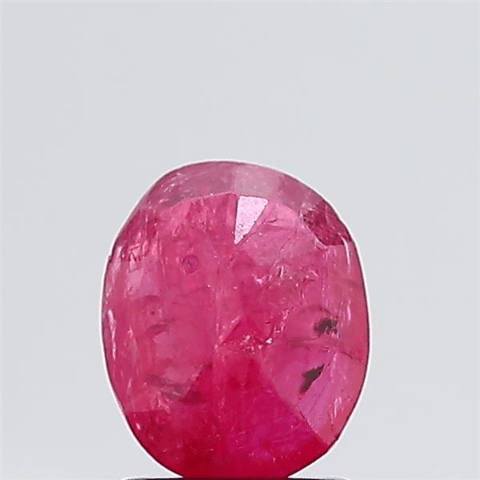 1.59 Carat 2 Ratti Natural Burma Oval shape Pink Ruby Gemstone.