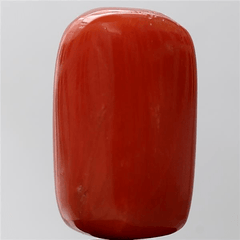 18.08 Carat 20 Ratti GII Certified Natural Japan Cushion Shape Red Coral Stone