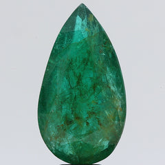 8.37Carat 9.21Ratti Natural Zambian Pear shape Green Emerald Gemstone