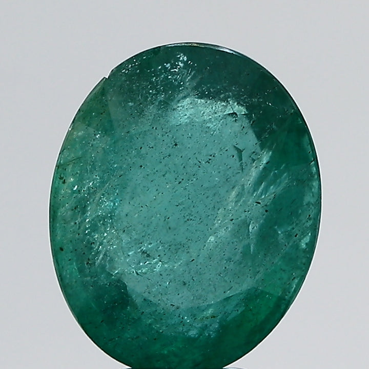 6.07Carat 6.68Ratti Natural Zambian Oval shape Green Emerald Gemstone.