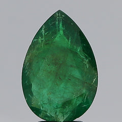 2.91Carat 3.25Ratti Natural Zambian pear shape Green Emerald Gemstone