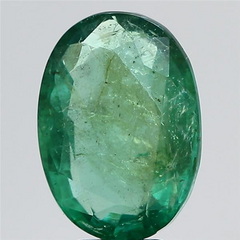 5.54Carat 6.25Ratti Natural Zambian Oval shape Green Emerald Gemstone