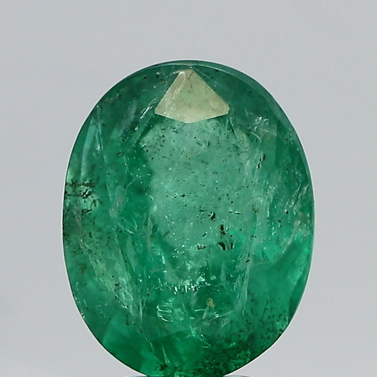 5.03Carat 5.53Ratti Natural Zambian Oval shape Green Emerald Gemstone.