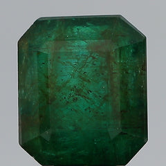 8.59Carat 9.45Ratti Natural Zambian Octagon shape Green Emerald Gemstone