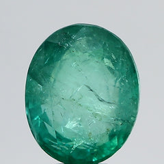 6.08Carat 6.69Ratti Natural Zambian Oval shape Green Emerald Gemstone