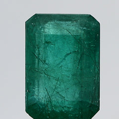 7.00Carat 7.7Ratti Natural Zambian Octagonal shape Green Emerald Gemstone