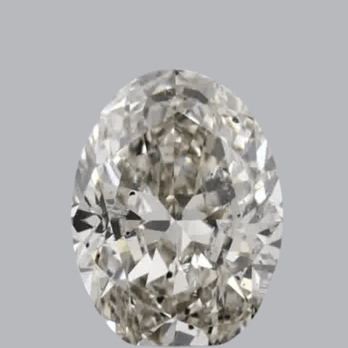 1ct Oval Brilliant Cut SI2 Clarity J Color Natural Diamond.