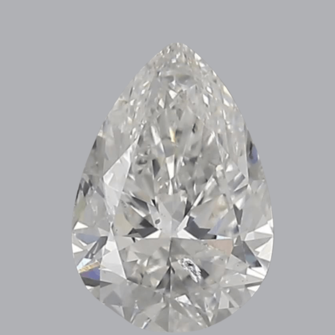 1ct Pear Brilliant Cut I1 Clarity F Color Natural Diamond.