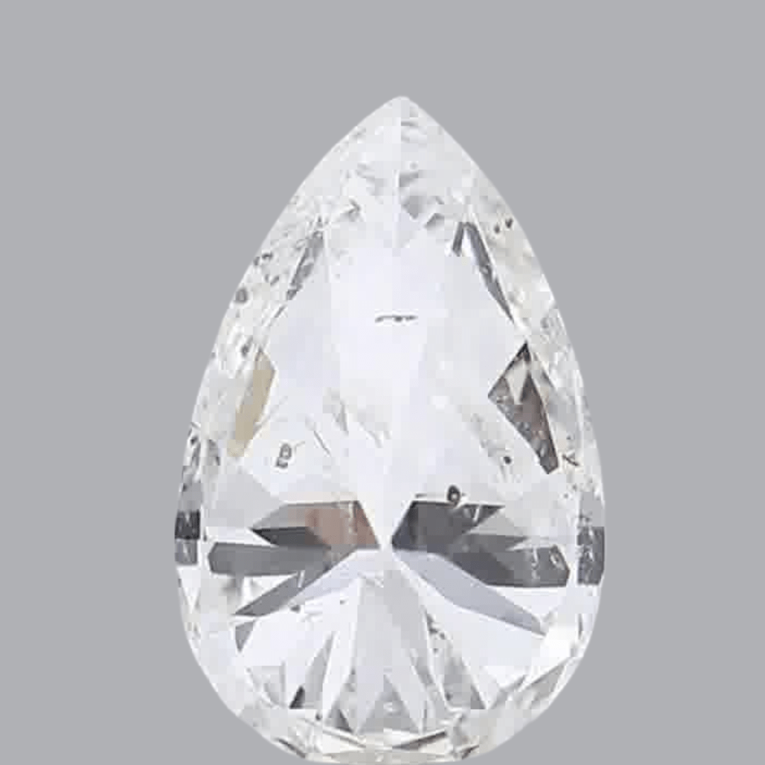 1ct Pear Brilliant Cut SI2 Clarity D Color Natural Diamond.