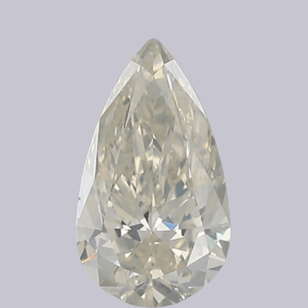 1ct Pear Brilliant Cut SI2 Clarity K Color Natural Diamond.