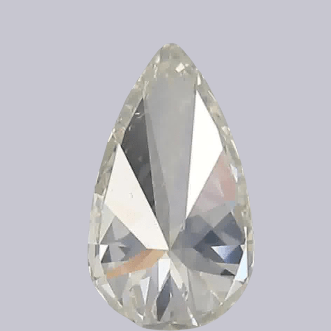 1ct Pear Brilliant Cut SI2 Clarity K Color Natural Diamond.