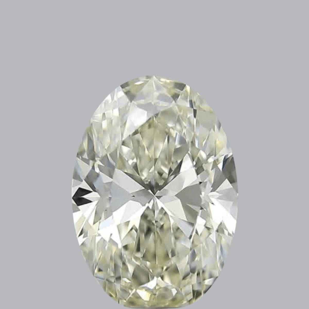 2.01ct Oval Brilliant Cut IF Clarity K Color Natural Diamond.