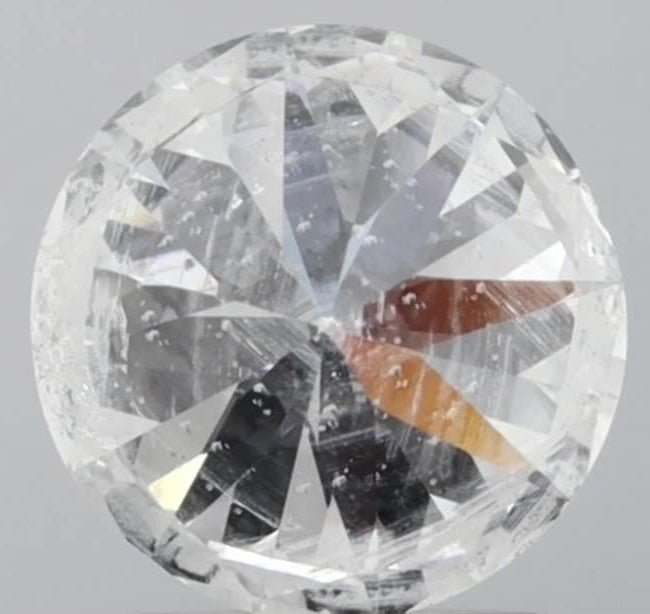 2.01ct Round Brilliant Cut I1 Clarity F Color Natural Diamond.