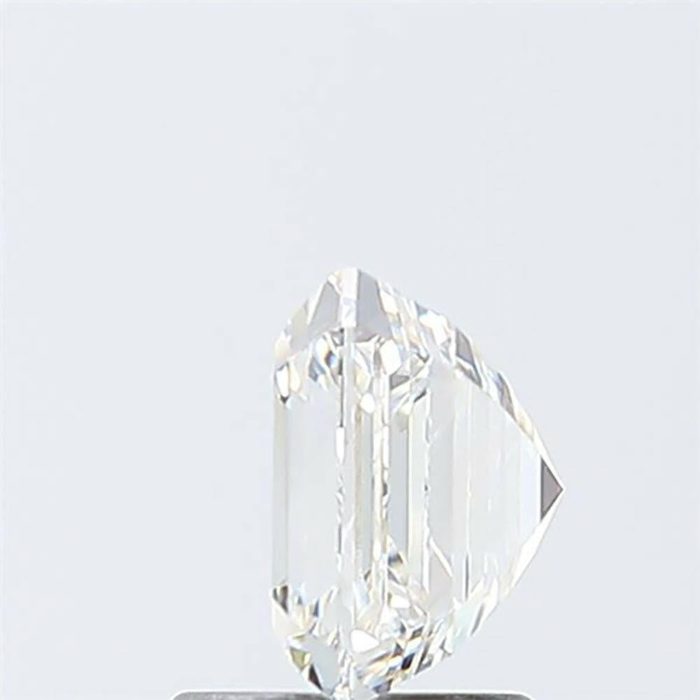 2.07 carat Lab Grown Asscher Cut Diamond.