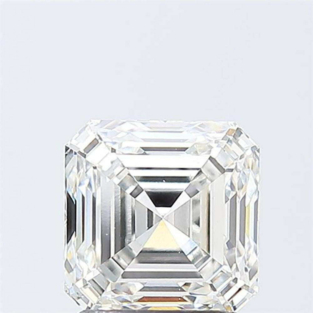 2.07 carat Lab Grown Asscher Cut Diamond.