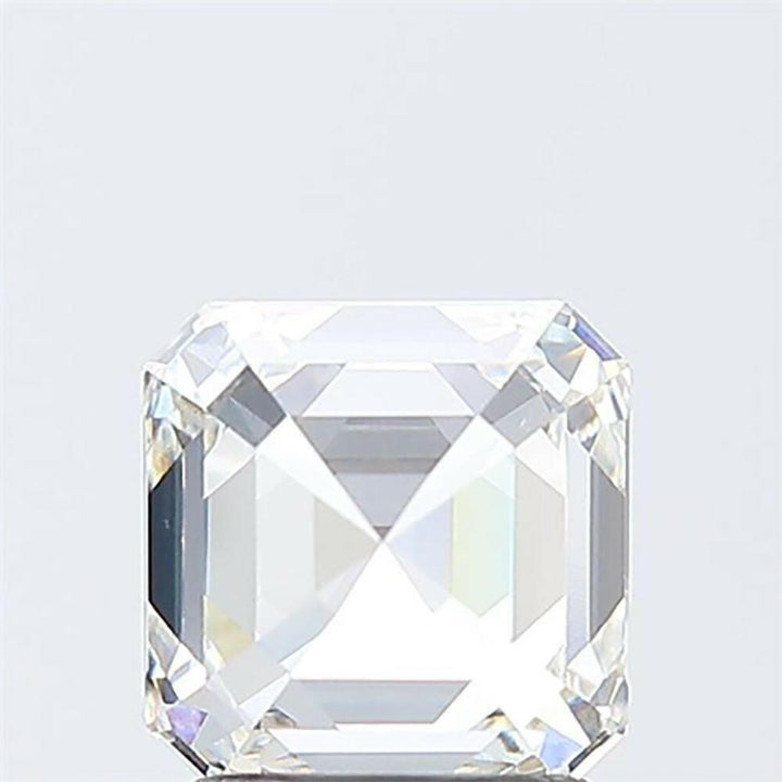 2.07 carat Lab Grown Asscher Cut Diamond.