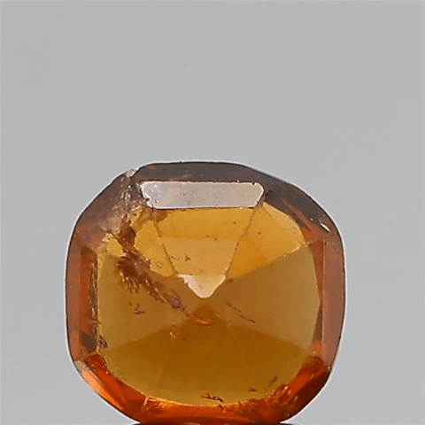 2.7-Carat 3 ratti Natural Ceylon Cushion Hessonite (Gomed) Gemstone – IGL Certified.