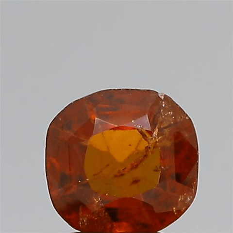 2.7-Carat 3 ratti Natural Ceylon Cushion Hessonite (Gomed) Gemstone – IGL Certified.