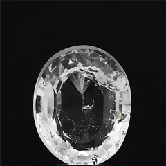2.84carat 3.25 ratti GII certified natural Indian oval shape white topaz stone