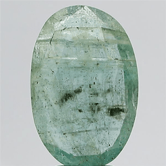 3.1 Carat 3.41 Ratti Natural Colombian Oval shape Green Emerald Gemstone