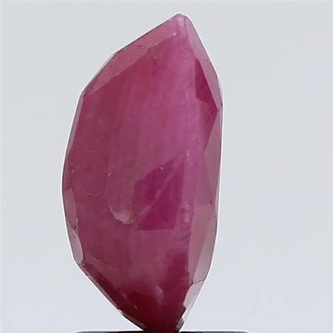 3.1 Carat 3.41 Ratti Natural GII Certified Mozambique Oval shape purplish-red Ruby Gemstone.