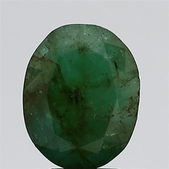 3.3 Carat 3.63 Ratti Natural GII Certified Zambia oval shape Green Emerald Gemstone