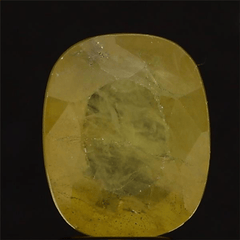 3.32 Carat (3.65 Ratti) Natural Burma Yellow Sapphire - IGI/GTL Certified Cushion-Shaped Gemstone