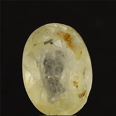 3.4 Carat (3.74 Ratti) Natural Burma Yellow Sapphire - IGI/GTL Certified Oval-Shaped Gemstone