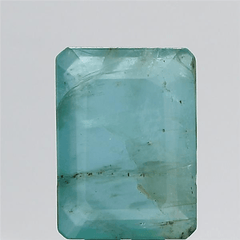 3.45 Carat 4 Ratti Natural IGL Certified Brazil Octagonal shape Blueish-Green Emerald Gemstone