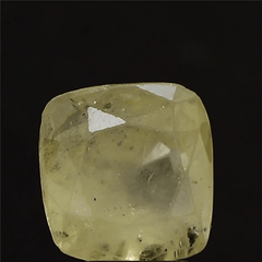 3.84 Carat (4.22 Ratti) Natural Burma Yellow Sapphire - IGI/GTL Certified Cushion-Shaped Gemstone