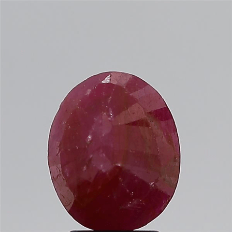 3.9 Carat 4.29 Ratti Natural mozambique Oval shape red Ruby Gemstone.