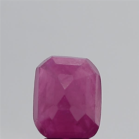 3.95 Carat  4.35 Ratti Natural Mozambique Octagon shape Purplish-red Ruby Gemstone.